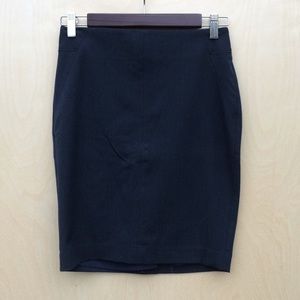 Dark blue pencil skirt